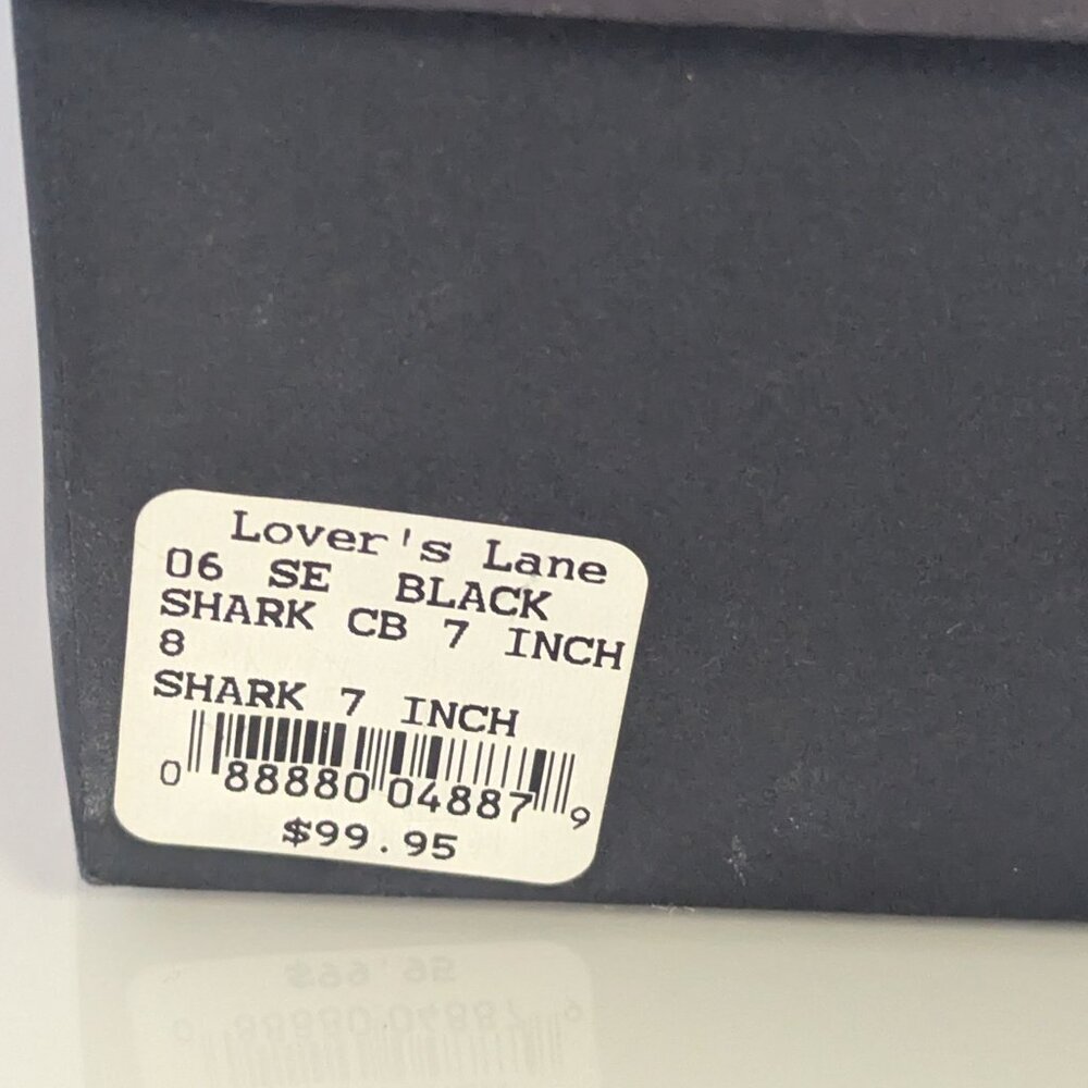 Y2K Tabu Chrome Black Shark Platform Stiletto Stripper Heels Rhinestone Studs 8 - Picture 12 of 12